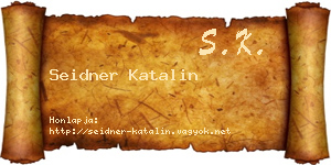 Seidner Katalin névjegykártya